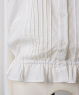 【GIUNON】pintuck frill collar blouse / ピンタックフリルカラーブラウス