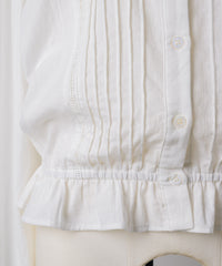 【GIUNON】pintuck frill collar blouse / ピンタックフリルカラーブラウス