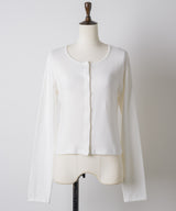 【GIUNON】eyelet scallop soft cardigan / アイレットスカラップソフトカーディガン