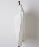 【GIUNON】eyelet scallop soft cardigan / アイレットスカラップソフトカーディガン