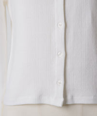 【GIUNON】eyelet scallop soft cardigan / アイレットスカラップソフトカーディガン