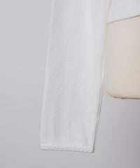 【GIUNON】eyelet scallop soft cardigan / アイレットスカラップソフトカーディガン