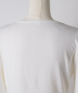 【GIUNON】eyelet scallop soft cardigan / アイレットスカラップソフトカーディガン