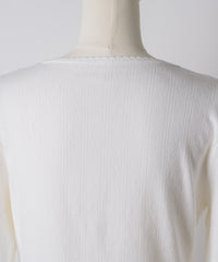 【GIUNON】eyelet scallop soft cardigan / アイレットスカラップソフトカーディガン