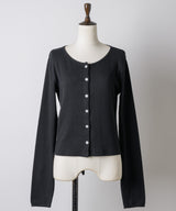 【GIUNON】eyelet scallop soft cardigan / アイレットスカラップソフトカーディガン