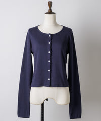 【GIUNON】eyelet scallop soft cardigan / アイレットスカラップソフトカーディガン