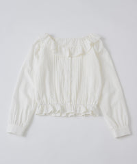【GIUNON】pintuck frill collar blouse / ピンタックフリルカラーブラウス