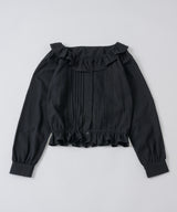 【GIUNON】pintuck frill collar blouse / ピンタックフリルカラーブラウス