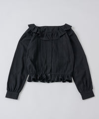 【GIUNON】pintuck frill collar blouse / ピンタックフリルカラーブラウス