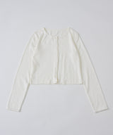 【GIUNON】eyelet scallop soft cardigan / アイレットスカラップソフトカーディガン