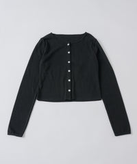 【GIUNON】eyelet scallop soft cardigan / アイレットスカラップソフトカーディガン