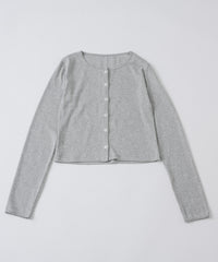 【GIUNON】eyelet scallop soft cardigan / アイレットスカラップソフトカーディガン