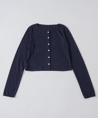 【GIUNON】eyelet scallop soft cardigan / アイレットスカラップソフトカーディガン