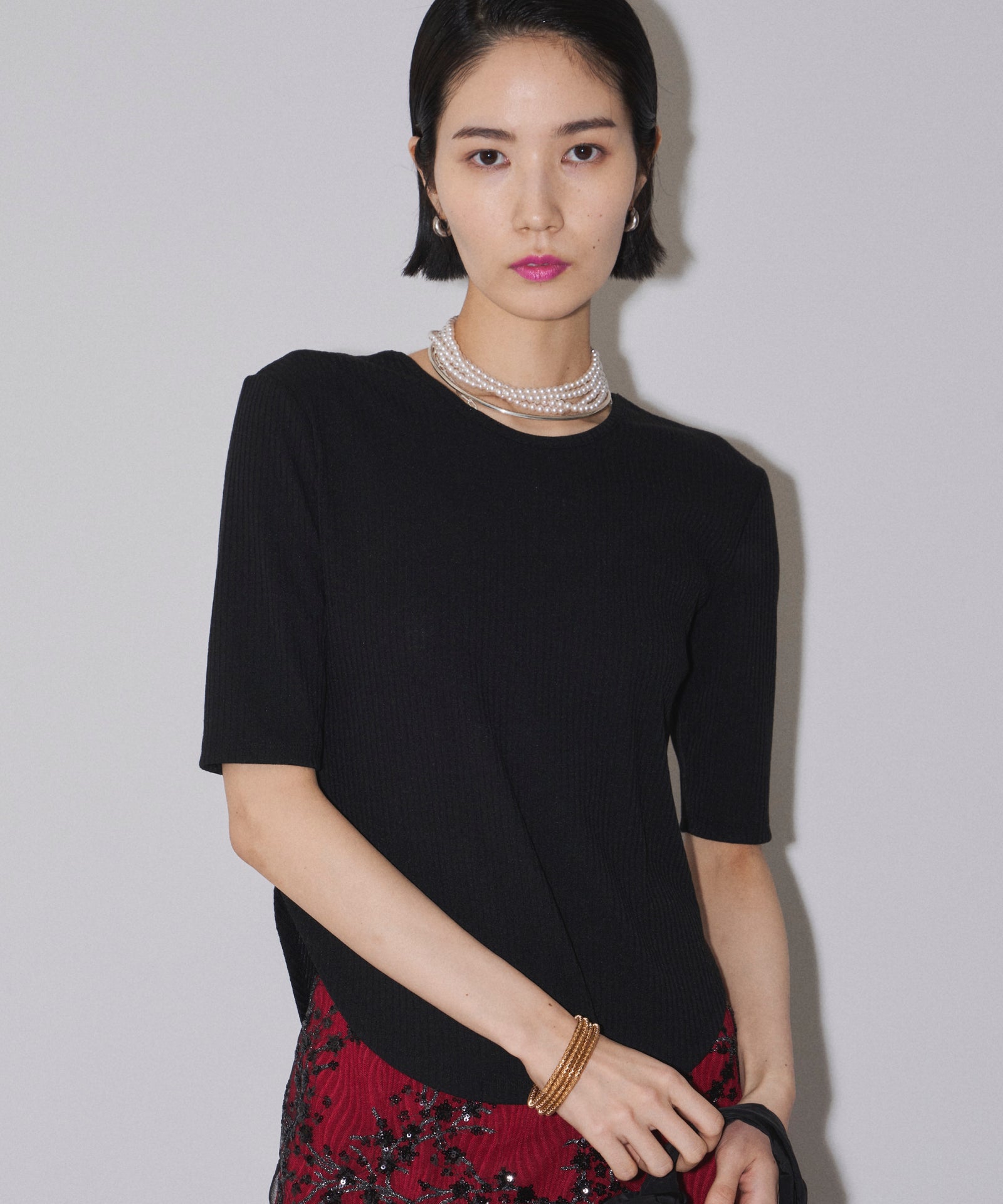 楽天市場】スリードッツ Tシャツ Vネック 七分袖 Three Dots
