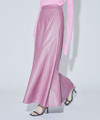 【yae】Faux leather long skirt/フェイクレザーロングスカート