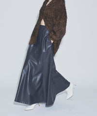 【yae】Faux leather long skirt/フェイクレザーロングスカート