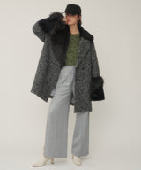 【予約】ボリュームアシメファーBIGシルエットジャケットコート