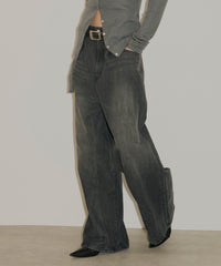 【yae】Super wide mens like denim