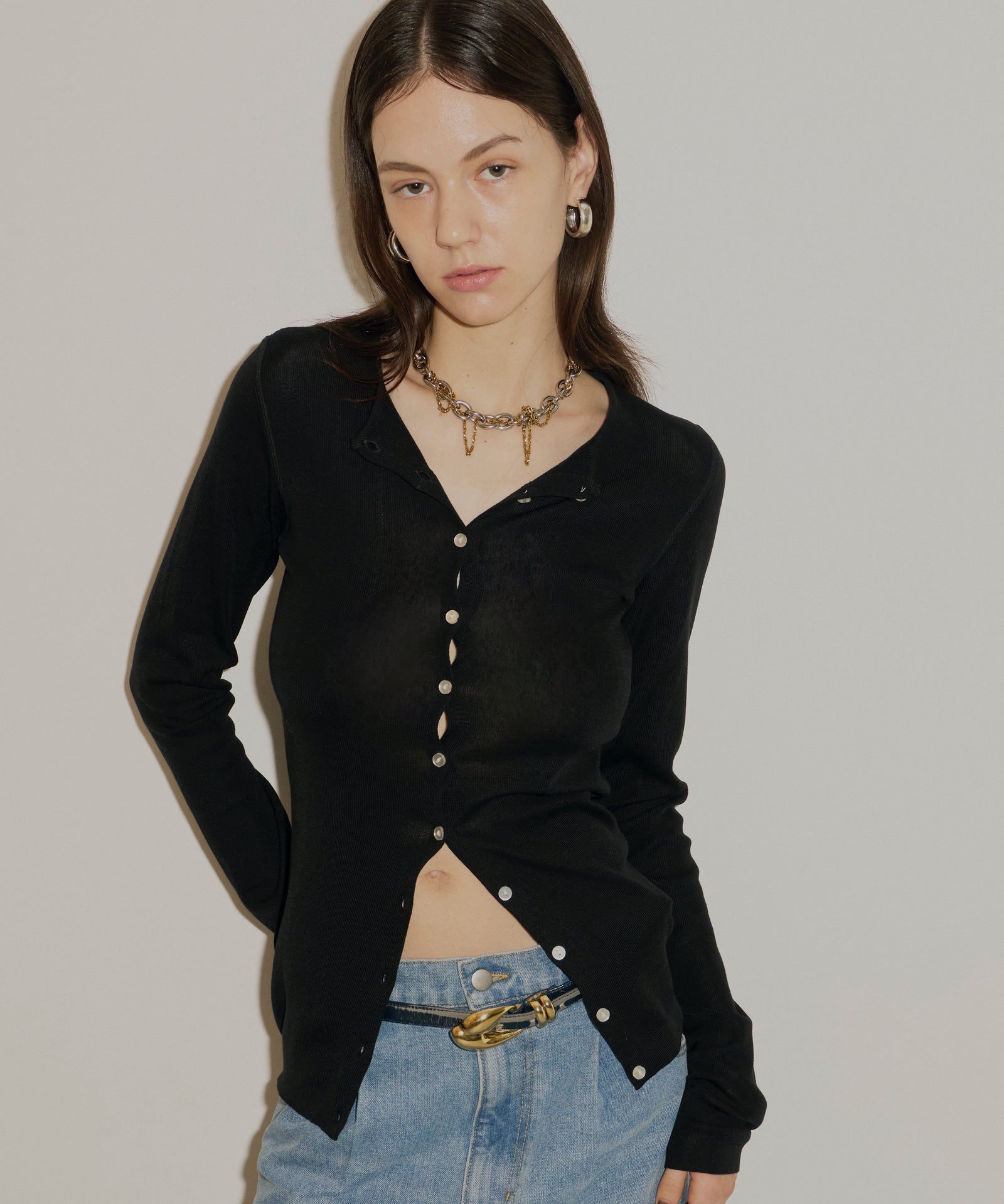 【メール便無料】 yae】Everyday エブリディスリムフィット / cardigan fit slim トップス