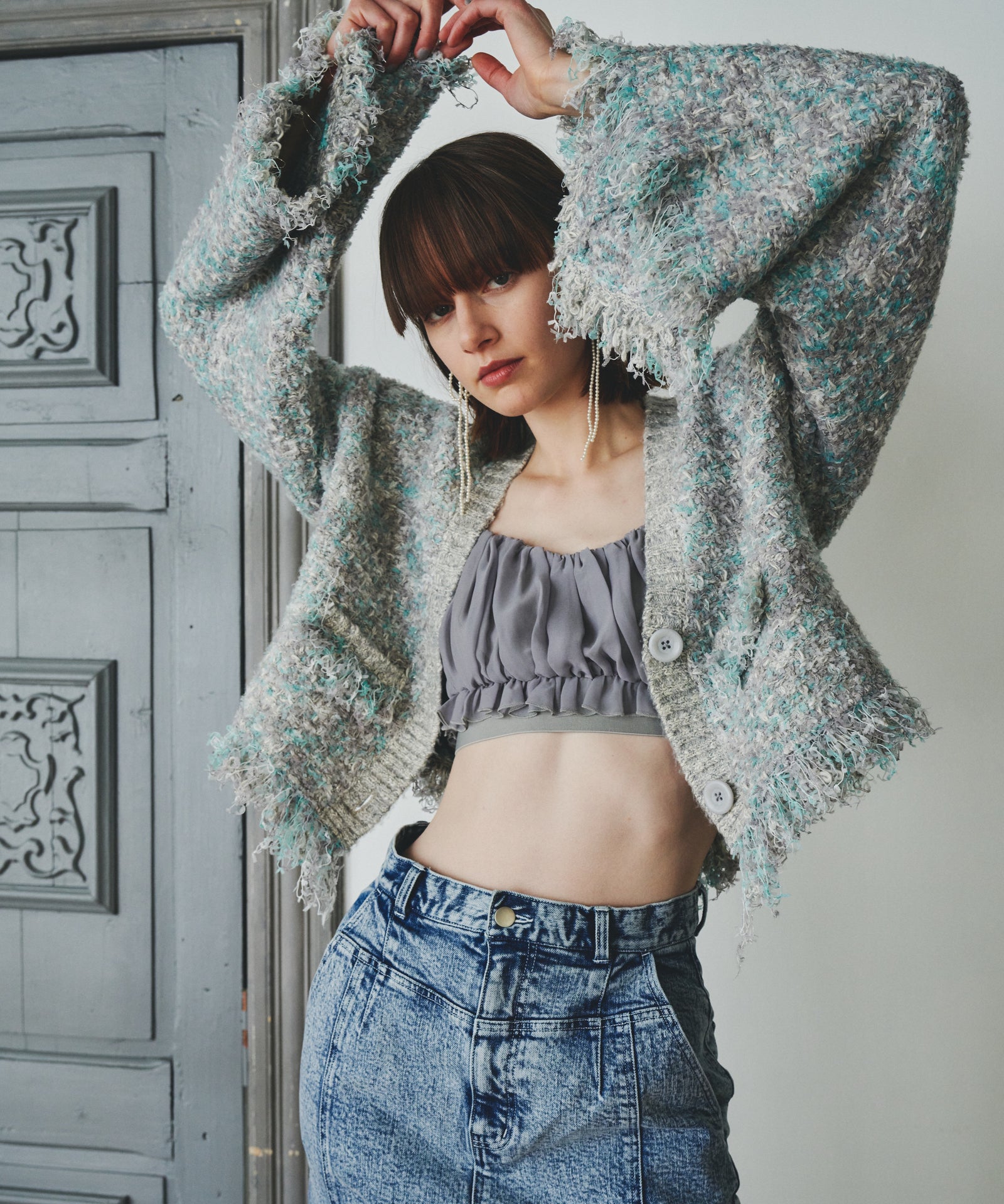 再入荷予約】【J1U by LA BELLE ETUDE】ギャザーシフォンブラ