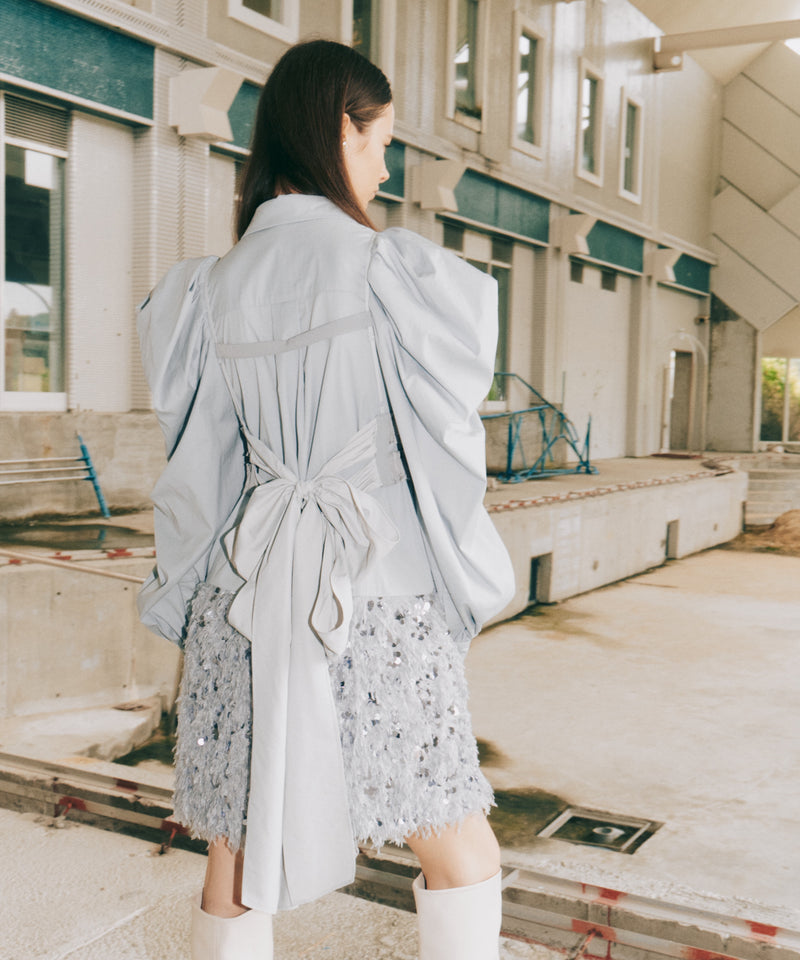 裾フェザースパンコールシャツミニワンピース – LA BELLE ETUDE online