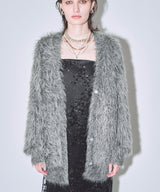 【yae】2way glitter feather knit cordigan/2wayグリッターフェザーニットカーディガン