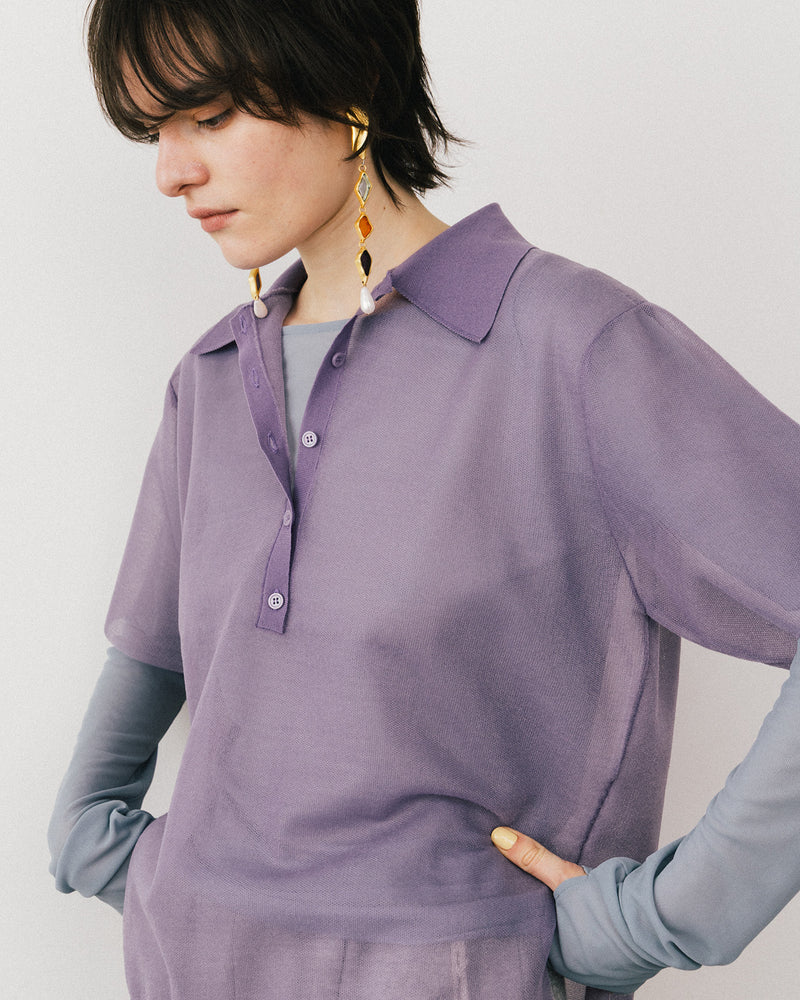 【予約10%OFF】シアーポロシャツ