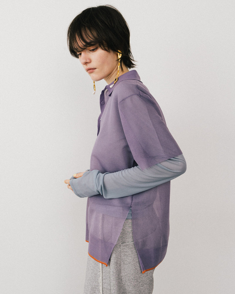 【予約10%OFF】シアーポロシャツ