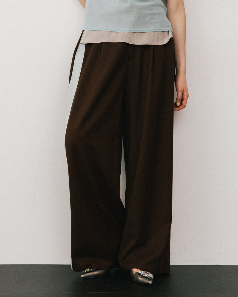 【予約10%OFF】アシメサイドラインデザインパンツ