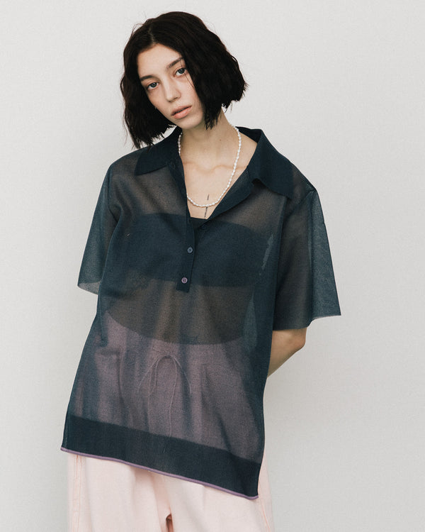 【予約10%OFF】シアーポロシャツ