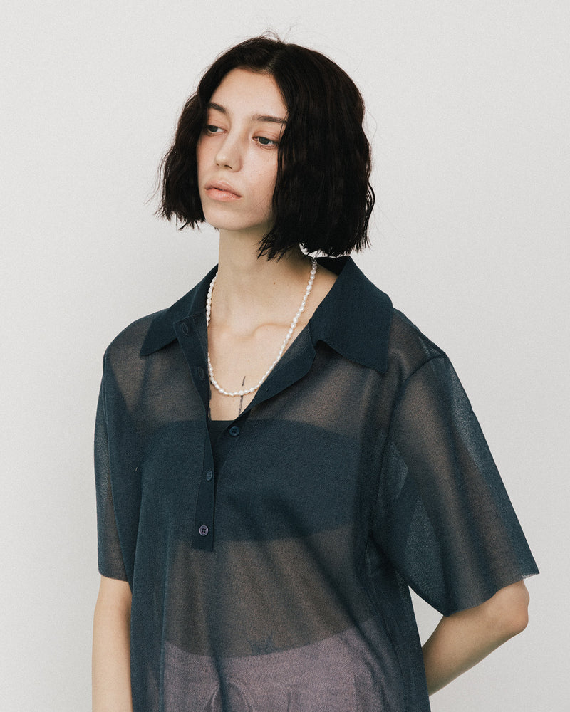 【予約10%OFF】シアーポロシャツ