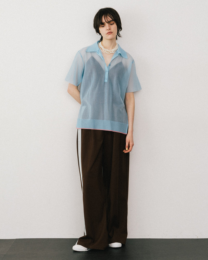 【予約10%OFF】シアーポロシャツ