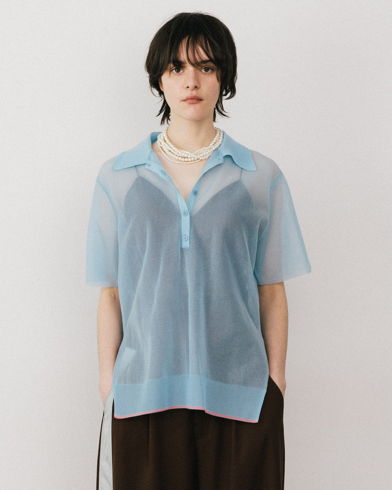 【予約10%OFF】シアーポロシャツ