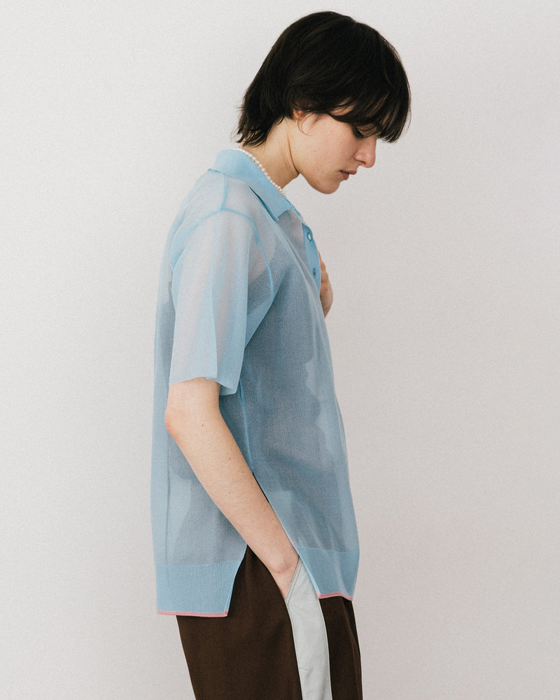 【予約10%OFF】シアーポロシャツ