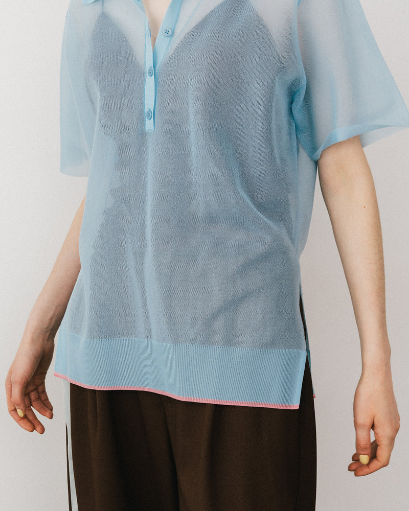 【予約10%OFF】シアーポロシャツ