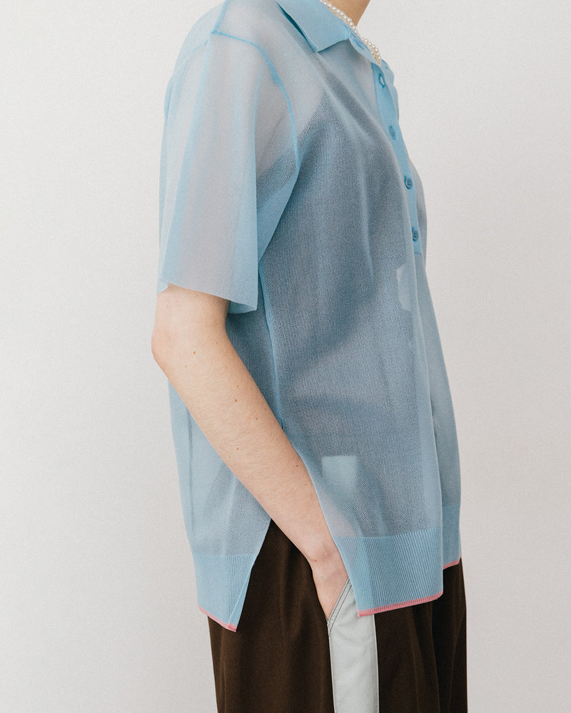 【予約10%OFF】シアーポロシャツ