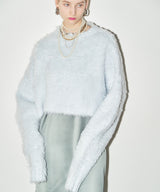 【yae】Long Sleeve Color Shaggy Knit / ロングスリーブカラーシャギーニット