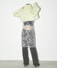 【yae】Long Sleeve Color Shaggy Knit / ロングスリーブカラーシャギーニット