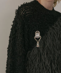 【予約】big stone bijou brooch