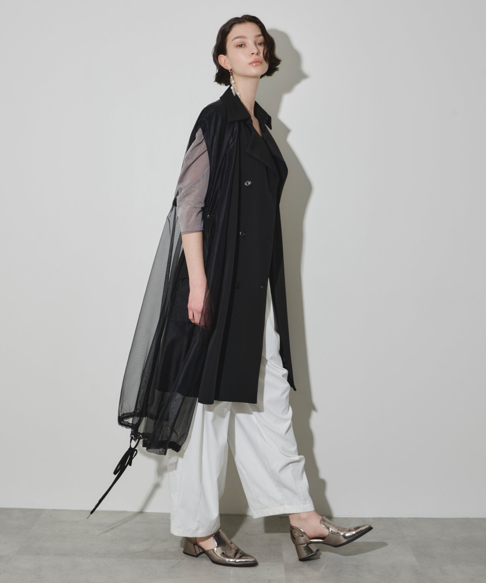 シアーデザインlongトレンチベスト – LA BELLE ETUDE online store