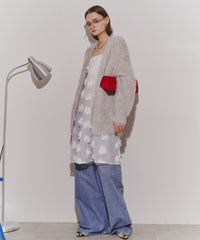 【yae】2way glitter feather knit cordigan/2wayグリッターフェザーニットカーディガン