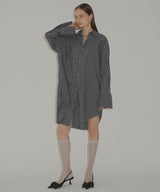 【yae】Multi way stripe shirt / マルチウェイストライプシャツ