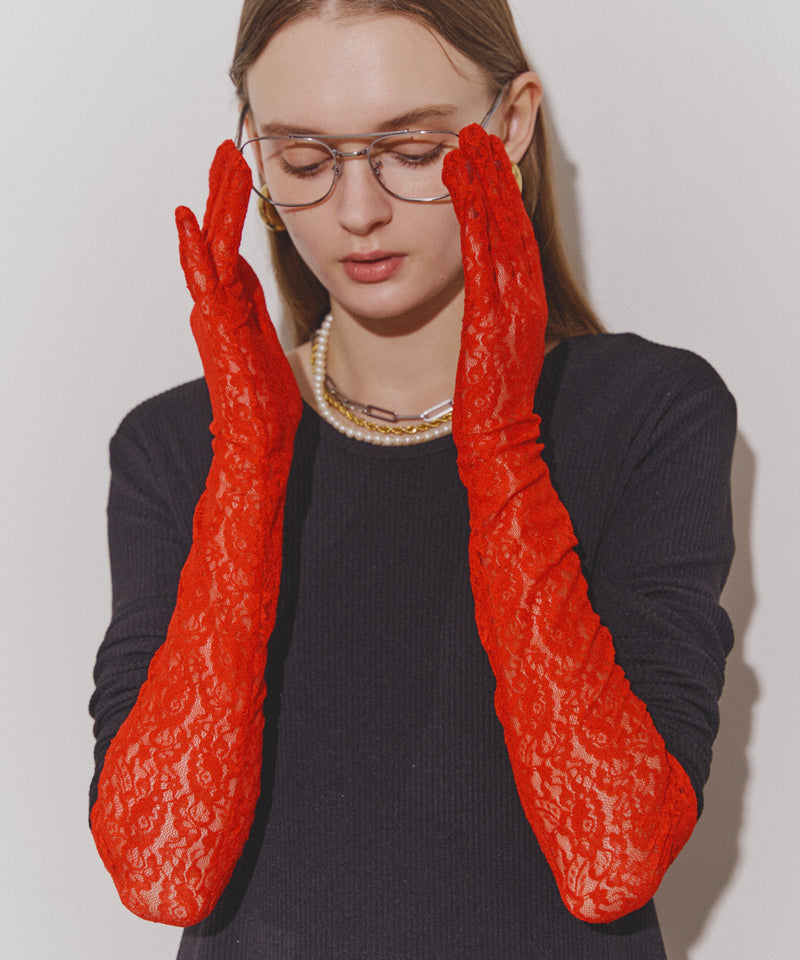 【yae】Lace long glove / レースロンググローブ