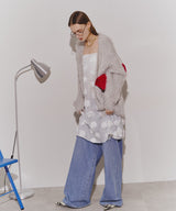 【yae】2way glitter feather knit cordigan/2wayグリッターフェザーニットカーディガン