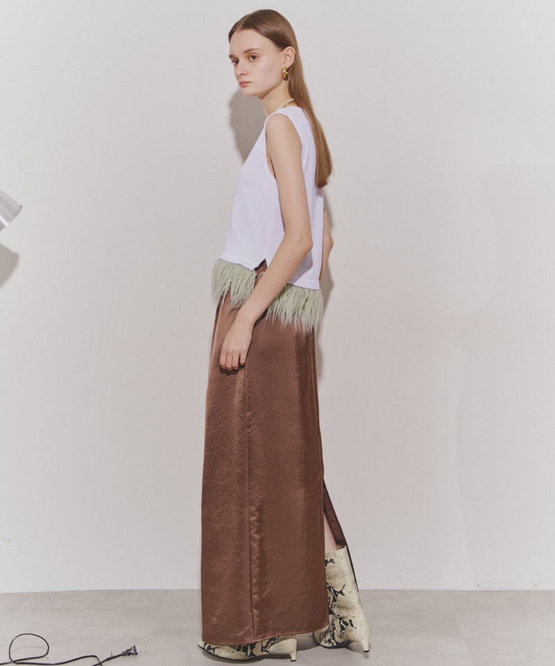 【yae】Relax satin skirt