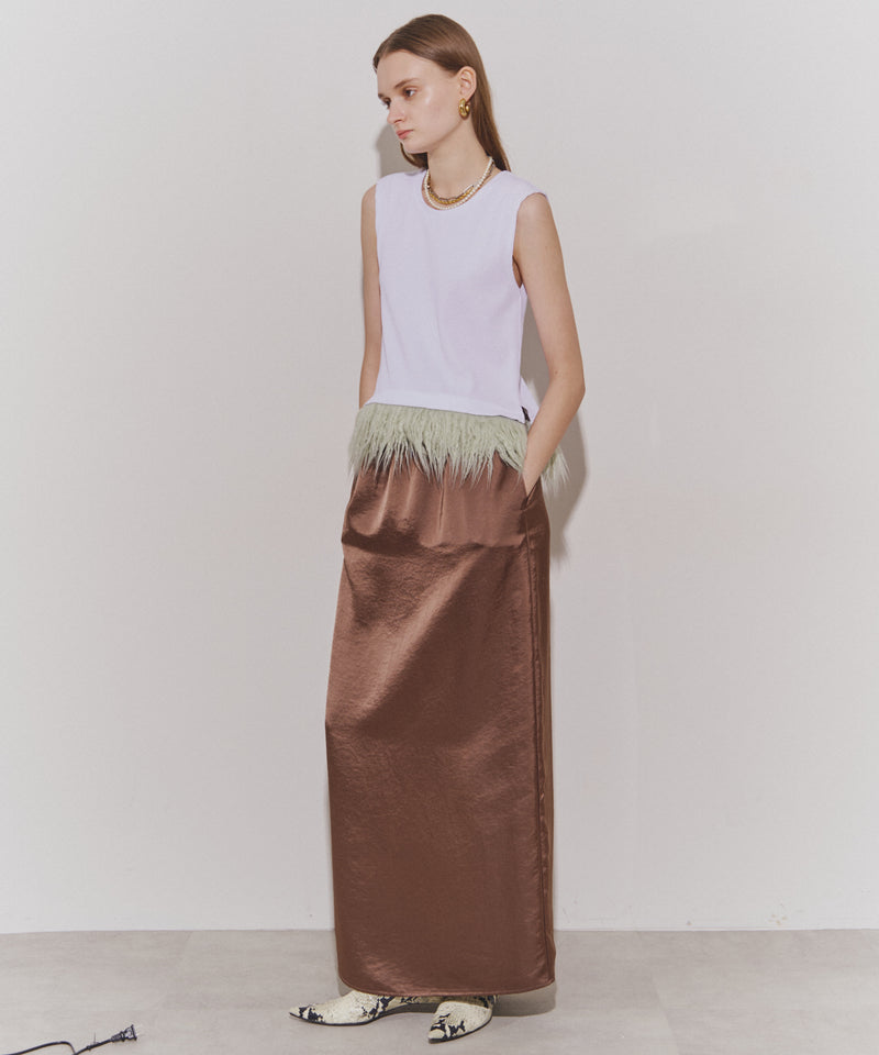 【yae】Relax satin skirt