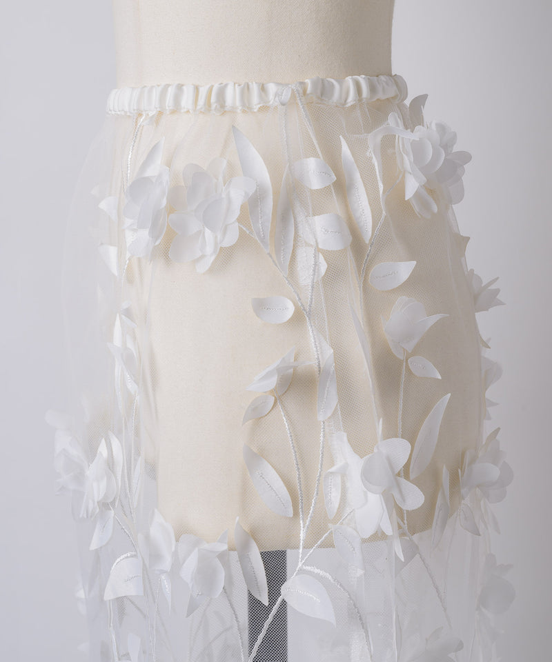 【yae】Flower pattern layered miniskirt / フラワーパターンレイヤードミニスカート