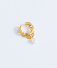 【loni】Ivy pearl chain ring