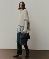 デニムタックハーフパンツ