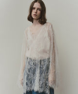 【予約】2WAY総レースVネックオーバーTOPS